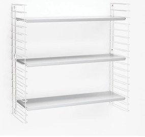 Рафт на 3 нива с бели рафтове, ширина 70 cm Libro - Metaltex