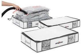 Вакуумни подсилени текстилни кутии за съхранение на дрехи в комплект 3 бр. 45x65x15,5 cm Life – Compactor