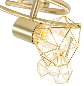 Смарт LED прожектор месингов въртящ се и накланящ се вкл. 3 Wifi P45 - Mosh