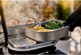 Електрическо барбекю Weber Lumin Compact WB91010979DL, 2200W, 315C MAX, Емайлирани с порцелан чугунени скари, Черен