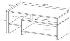 Масичка за кафе Oak-Anthraki - Fusiko