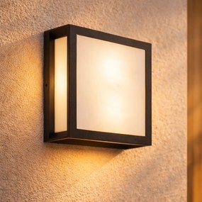 Модерна външна стенна лампа черна 2-лампа IP44 - Jeffrey