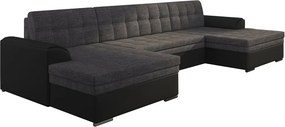 Ъгъл диван Calliope-Black - Gray