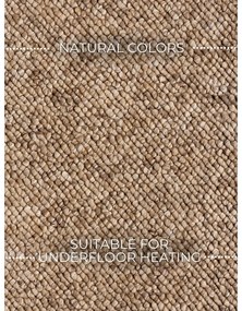 Светлокафяв килим подходящ за пране 240x340 cm Rocco Caramel – Elle Decoration