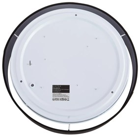 Интелигентна таванна лампа черна 35 см с LED и дистанционно управление - Flat Drum
