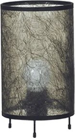 Настолна лампа СЕТА, черен, абажур Басари Черен, 1xE27