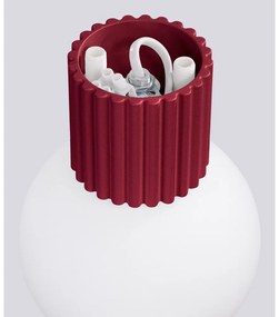 Стенна лампа в цвят бордо Orbital – Sollux