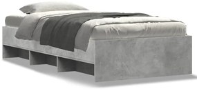 3295679 vidaXL Рамка за легло, сив сонома, 90x200 см, инженерно дърво