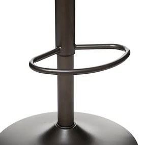 Бар стол atmosphera Delek Vintage, Кожа, Регулируема височина - Сив