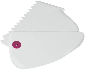 Комплект от 3 бели пластмасови чистачки - Metaltex