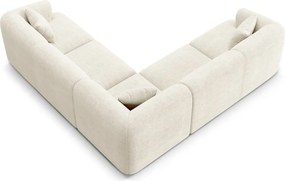 Бежов ъглов диван от рипсено кадифе Campi – Cosmopolitan Design