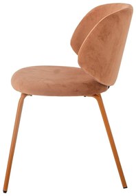 Оранжеви кадифени трапезни столове в комплект от 2 бр. Ponte – Bloomingville