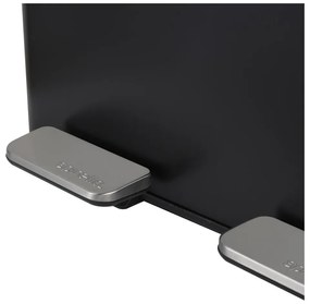 Матово черно стоманено кошче за боклук 2x30 l за рециклиране с педал Aliya – Spirella