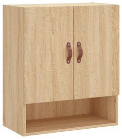 829887 vidaXL Стенен шкаф, дъб сонома, 60x31x70 см, инженерно дърво