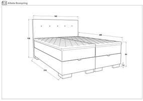 Спалня Боксспринг 160/200 Албета