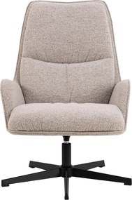 Бежово въртящо се кресло от букле Bosley – Actona