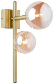 Jupiter 1900 - Стенно осветително тяло NEPTUN 2xG9/14W/230V златисто/опушено бежово