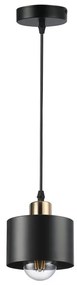Пендел 1xE27/35W/230V Ø 12 см черен/златист