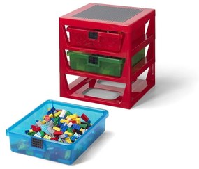 Червен органайзер с 3 чекмеджета Storage - LEGO®