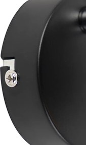 Модерен прожектор 1-светлина черен със златен интериор - Buell Deluxe