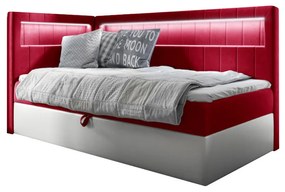 Тапицирано легло ELIZA 2 + топер,  80x200, fresh 8, ляв