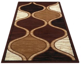 Елегантен килим в нюанси на кафяво Ширина: 40 см | Дължина: 60 ​​см