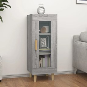 817427 vidaXL Сайдборд, сив сонома, 34,5x34x90 см, инженерно дърво
