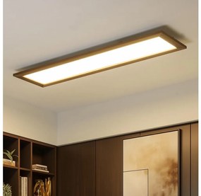 Brilagi - LED Димируема лампа SLIMFRAME WOOD LED/58W/230V 124x34 см + д.у.