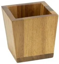 Horecano - Дървена стойка за прибори 11x11x10,5см АКАЦИЯ ALAS-(SWQ-150418-B4S)