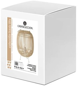 Настолна лампа от ратан в естествен цвят с абажур от ратан (височина 30,5 cm) Natural Way - Casa Selección