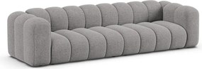 Сив шенилов диван 290 cm Lupine – Micadoni