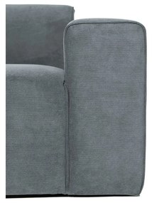 Сив модулен диван от рипсено кадифе (десен ъгъл) Sting – Scandic