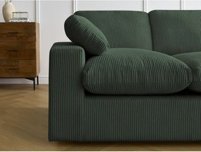 Зелен ъглов диван от рипсено кадифе Belair – Bobochic Paris