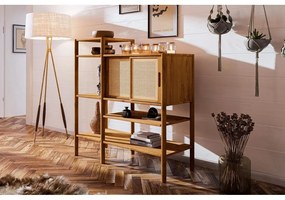 Дъбова дървена етажерка за книги 120x123 cm Pola - The Beds