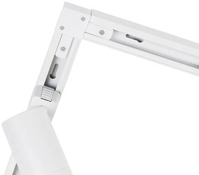 Модерна 1-фазна релсова система с 14 прожектори бяла - Jeana