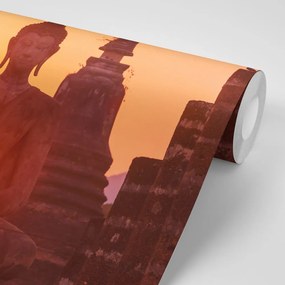 Фототапет – Статуя на Буда сред камъни