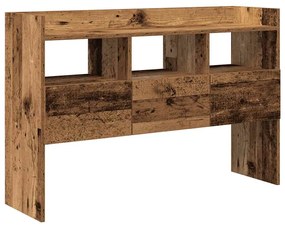 856634 vidaXL Шкаф за хранене Old Wood 105x30x70 cm Инженерна дървесина