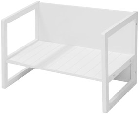 Бяла детска пейка Country Style – Roba