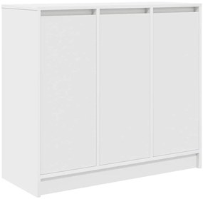 861625 vidaXL Сайдборд, бял, 85x34x76 см, инженерно дърво