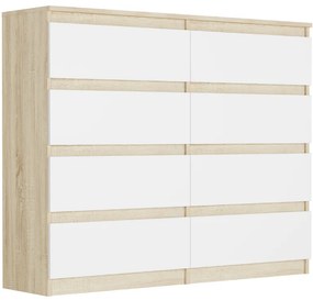 Комод с 8 чекмеджета R-120-S8 - различни цветови варианти artisan
