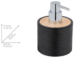 Черен пластмасов диспенсер за сапун 350 ml Lyon – Allstar