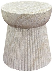 Каменна кръгла странична масичка ø 37 cm Bonn – House Nordic