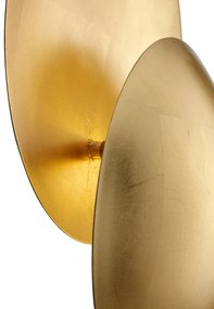 Модерна стенна лампа златна 34,5 см 2 светлини - Sunrise