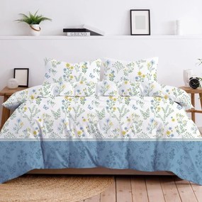 Премиум памучно спално бельо цветя от ливада Ширина: 160 см | Дължина: 200 см