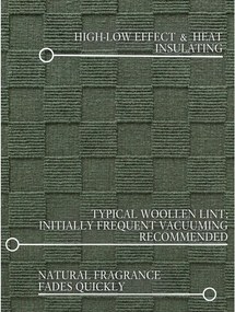 Тъмнозелен ръчно изработен вълнен килим 120x170 cm Scala – Villeroy&amp;Boch