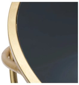 Кръгла масичка за кафе със стъклен плот ø 40 cm Ring - Mauro Ferretti