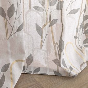 Сиво перде 140x240 cm Roseris – douceur d'intérieur