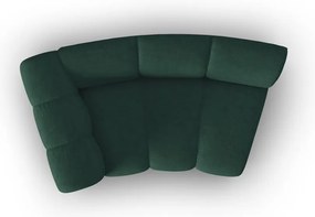 Зелен модул за диван (ляв ъгъл) Lupine - Micadoni Home
