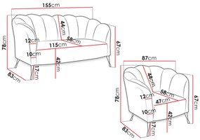 Комплект дивани Adria