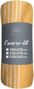 Жълто покривало за легло 240x260 cm Adele – douceur d'intérieur